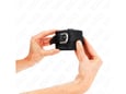 KINK Okovi Za Zapestje Rhinestone Buckle Black