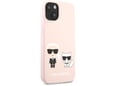 Maska Karl Lagerfeld Silicone Case Karl&Choupette za iPhone 13 Light