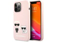 Maska Karl Lagerfeld Silicone Case Karl&Choupette za iPhone 13 Pro Light
