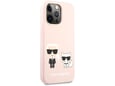 Maska Karl Lagerfeld Silicone Case Karl&Choupette za iPhone 13 Pro Light