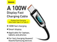 Kabl Baseus Fast Charging Type-C na Type-C 100W 1m
