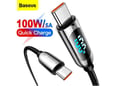 Kabl Baseus Fast Charging Type-C na Type-C 100W 1m