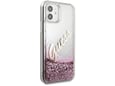 Maska Guess Faceplate Liquid Glitter Vintage Script za iPhone 12 mini