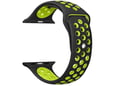 Apple Watch Sport Silicone Strap black green S/ M 38/ 40/ 41 mm