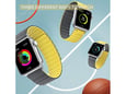 Silikonska narukvica za Apple Watch sa magnetom sivo zuta 38/ 40/ 41 mm