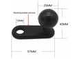 RAM Mount Quick-Grip sa ručkom i ravnim zglobom