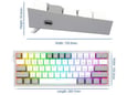Mehanicka Gaming tastatura Redragon Fizz Pro K616 RGB Wireless/ Wired siva