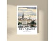 Imagio Studio poster Over the River Sava - Belgrade 21x30 cm, visokokvalitetni art papir