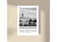 Imagio Studio poster Belgrade - Over the River B&W 21x30 cm, visokokvalitetni art papir