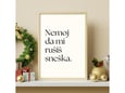 Imagio Studio poster Nemoj da mi rušiš sneška. 21x30 cm, visokokvalitetni art papir