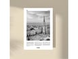 Imagio Studio poster Novi Sad B&W 21x30 cm, visokokvalitetni art papir