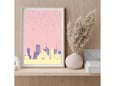 Imagio Studio poster Belgrade Panorama - Pastel No.1 21x30 cm, visokokvalitetni art papir