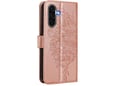 CHAMELEON preklopna torbica za Samsung Galaxy A36, roza zlata, WLGO-Butterfly