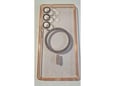 ONASI silikonski ovitek Glitter MagSafe za Samsung Galaxy S25 Ultra 5G, roza