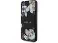GUESS ovitek Printed Flower za Samsung Galaxy S25 5G, črna, GUHMS25SPGNMPLMK