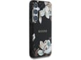 GUESS ovitek Printed Flower za Samsung Galaxy S25 5G, črna, GUHMS25SPGNMPLMK