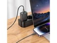 HOCO polnilec N63 GaN PD 30W USB-A, Type C s kablom Type C na Lightning za iPhone - bel