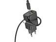 HOCO polnilec N63 GaN PD 30W USB-A, Type C s kablom Type C na Type C za Samsung - črn