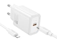 HOCO polnilec N60 GaN PD 20W Type C s kablom Type C na Type C za Samsung - bel