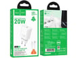 HOCO polnilec N60 GaN PD 20W Type C s kablom Type C na Type C za Samsung - bel