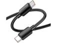 HOCO podatkovni polnilni kabel X96 Type C na Type C 1,m 100W 5A - črn