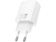HOCO polnilec adapter N63 GaN PD 30W USB-A, Type C za Samsung - bel