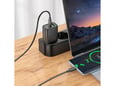 HOCO polnilec adapter N61 GaN PD 20W USB-A, Type C za Samsung, iPhone - črn