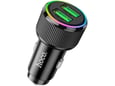 HOCO avtomobilski polnilec NZ14 Guerrero, 36 W, QC, 2x USB-A