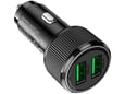 HOCO avtomobilski polnilec NZ14 Guerrero, 36 W, QC, 2x USB-A