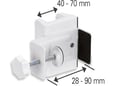 MAXTRACK nosilec za razdelilce, NVZ 5W, bela