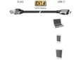 MAXTRACK kabel USB-C na RJ45 UTP CAT 6 2m
