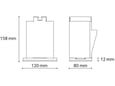 TECNOGAS podstavek za klimo SLOT-IN 945 x 584 x 158