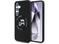 KARL LAGERFELD ovitek MagSafe za Samsung Galaxy S25 Plus 5G, črna, KLHMS25MSKCHTCK