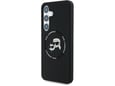 KARL LAGERFELD ovitek MagSafe za Samsung Galaxy S25 Plus 5G, črna, KLHMS25MSKCHTCK