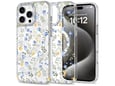 ONASI ovitek Aurora Flower za iPhone 16 Pro Max MagSafe, prozorna