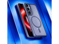 3MK silikonski ovitek Satin Armor Case za Samsung Galaxy S25 Plus 5G, prozorno črna