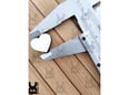 Black Cut Ukras srce bez gravure 25x29mm 100kom/pak