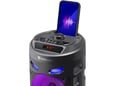 DEFENDER prenosni zvočnik Crashboom, 16 W, RGB, črna, 65085, + mikrofon