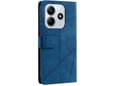 CHAMELEON preklopna torbica za Xiaomi Redmi Note 14, modra, WLGO-Lines