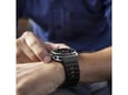 ONASI Silikonski pašček za uro Samsung Galaxy Watch Ultra 47 mm - črn