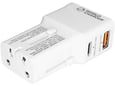Prio svetovni adapter Quick Charge 25W izhod USB in Type C- Original (EU Blister) bel