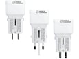 Prio svetovni adapter Quick Charge 25W izhod USB in Type C- Original (EU Blister) bel