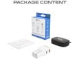 Prio svetovni adapter Quick Charge 25W izhod USB in Type C- Original (EU Blister) bel