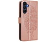 CHAMELEON preklopna torbica za Samsung Galaxy A17 5G, roza zlata, WLGO-Butterfly