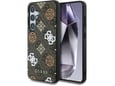 GUESS ovitek za Samsung Galaxy S25 5G, rjava, GUHMS25SP4PWPW