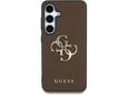 GUESS ovitek Grained za Samsung Galaxy S25 Plus 5G, rjava, GUHCS25MPGT4MBW