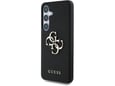 GUESS ovitek Grained za Samsung Galaxy S25 5G, črna, GUHCS25SPGT4MBK