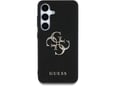 GUESS ovitek Grained za Samsung Galaxy S25 5G, črna, GUHCS25SPGT4MBK
