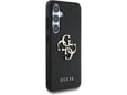 GUESS ovitek Grained za Samsung Galaxy S25 5G, črna, GUHCS25SPGT4MBK