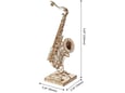 ROBOTIME 3D Puzzle, Saksofon, Lesena 3D sestavljanka 3D-TG309
